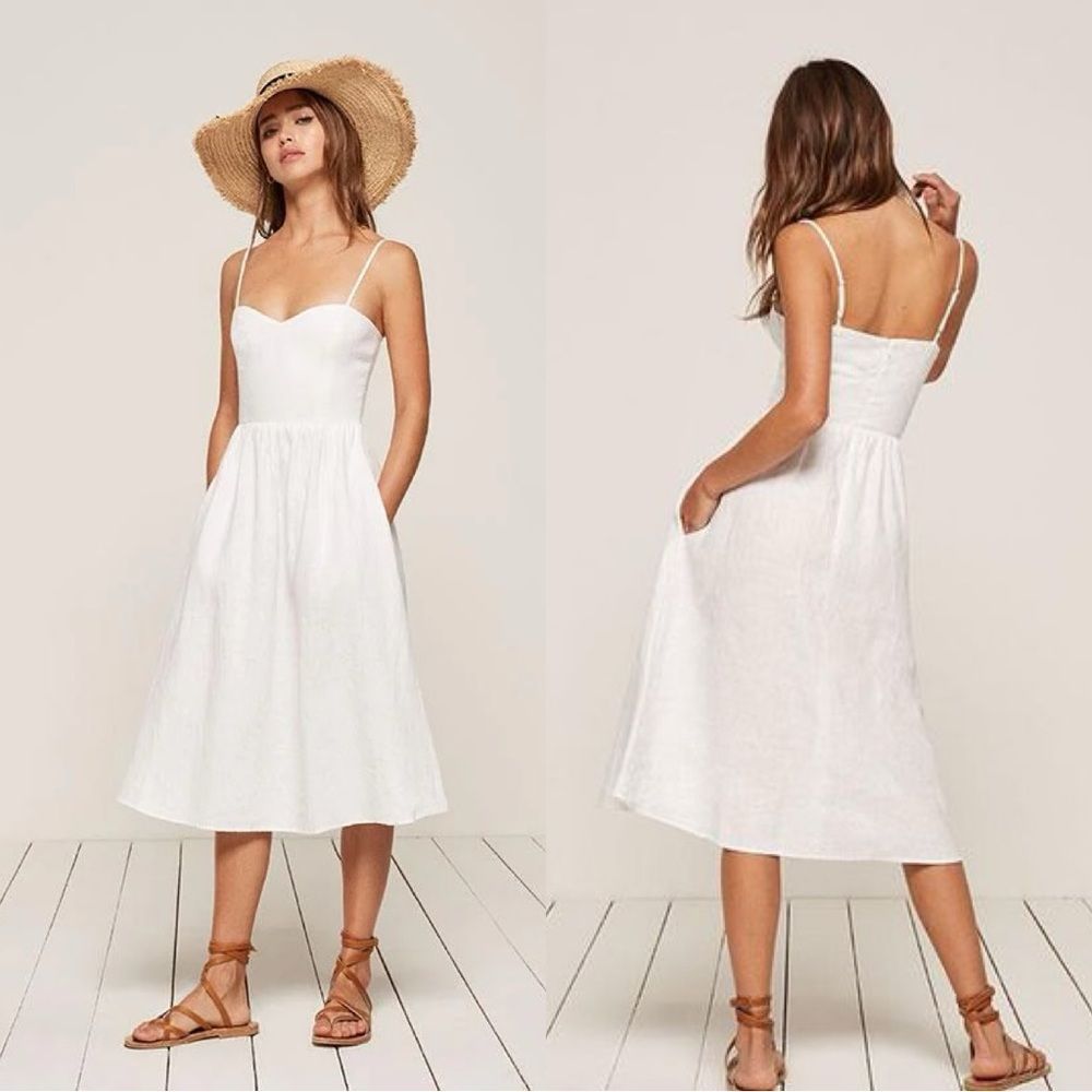 Reformation Olivia Linen Dress